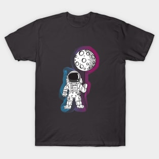 Astronaut Moon Balloon T-Shirt